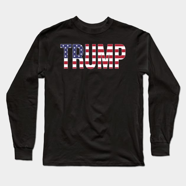 Trump flag Long Sleeve T-Shirt by Big Trumpin inc